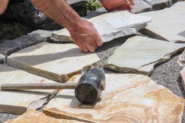 Stone Sidewalk Installation in Surprise